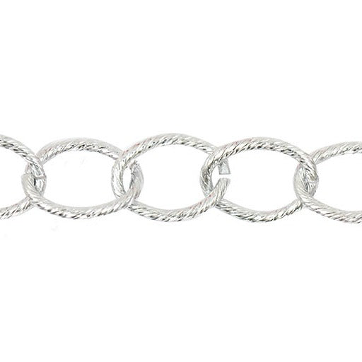 Rico Linked Chain Silver 18mm/100cm