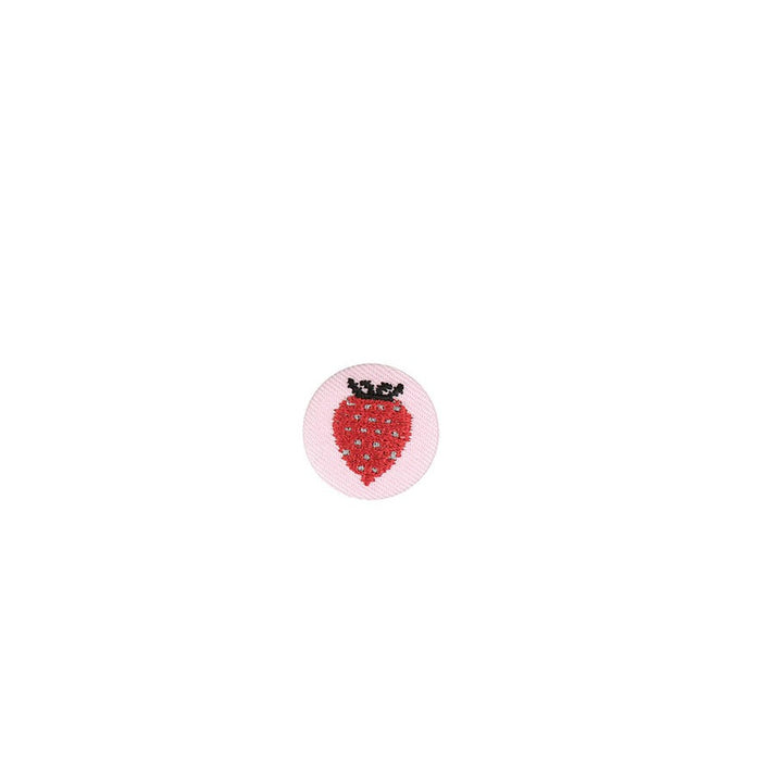Rico Button Strawberry Pink Red25mm