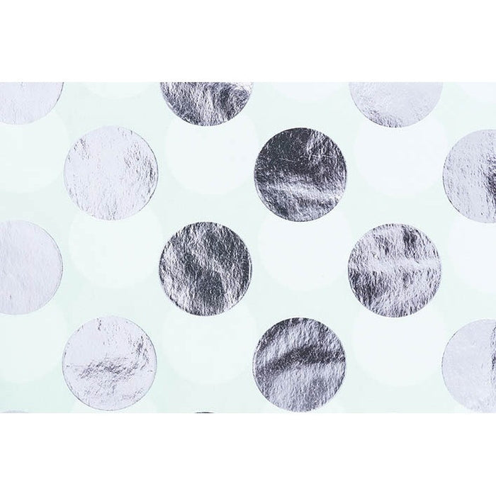 Rico Tissue Paper Mint Dots Silver