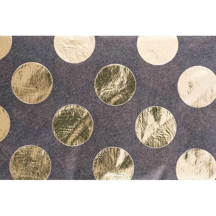 Rico Tissue Paper Black Dots Gold — Fred Aldous
