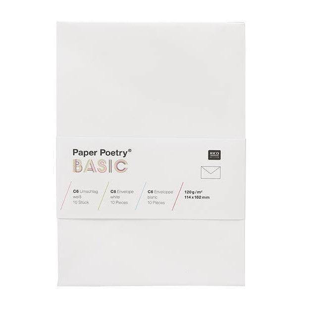 Enveloppe Blanc 114 x 162 mm (C6) | PaperCenter
