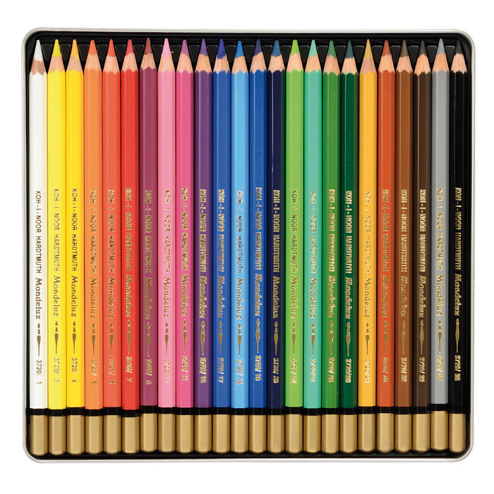 Koh-I-Noor Mondeluz  Pencils 24 Asst Tin Set