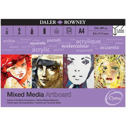 Daler Rowney Mixed Media Artboard Pad A4