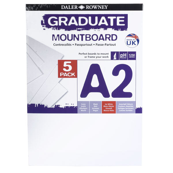 Daler Rowney A2 Graduate Mountboard 5 Pack