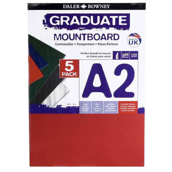 Daler Rowney A2 Graduate Mountboard 5 Pack