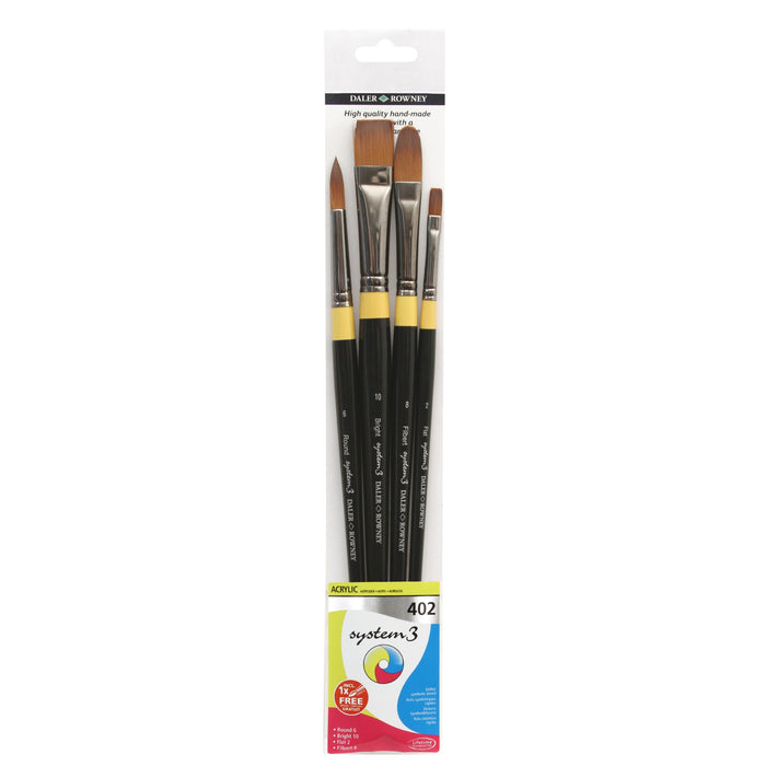 Daler Rowney System 3 Wallet 402 - 4 Brush Lh