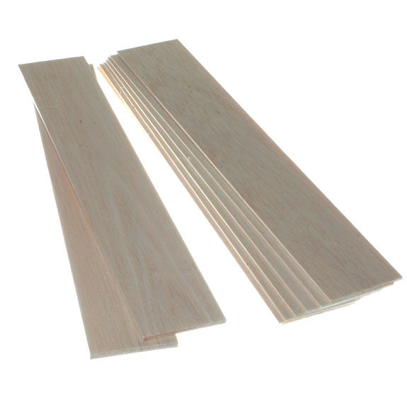 Balsa Wood - Thin Sheets 75mm wide x 445mm long