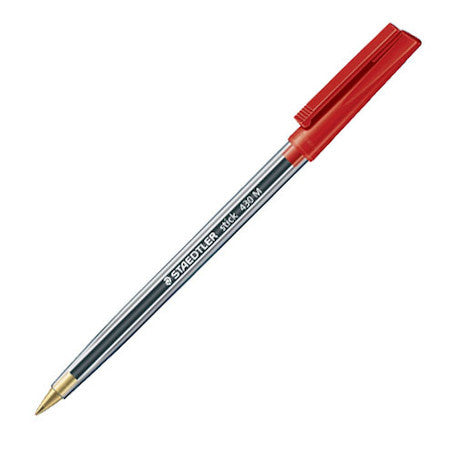 Staedtler 430 Ballpoint Medium Nib Pen Red