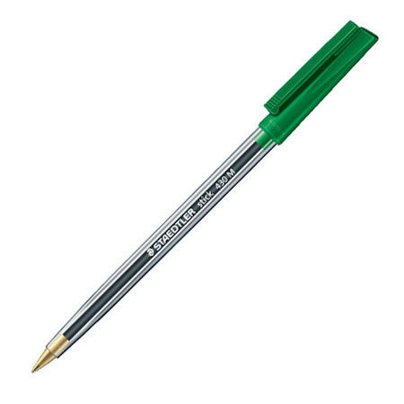 Staedtler 430 Ballpoint Medium Nib Pen Green — Fred Aldous