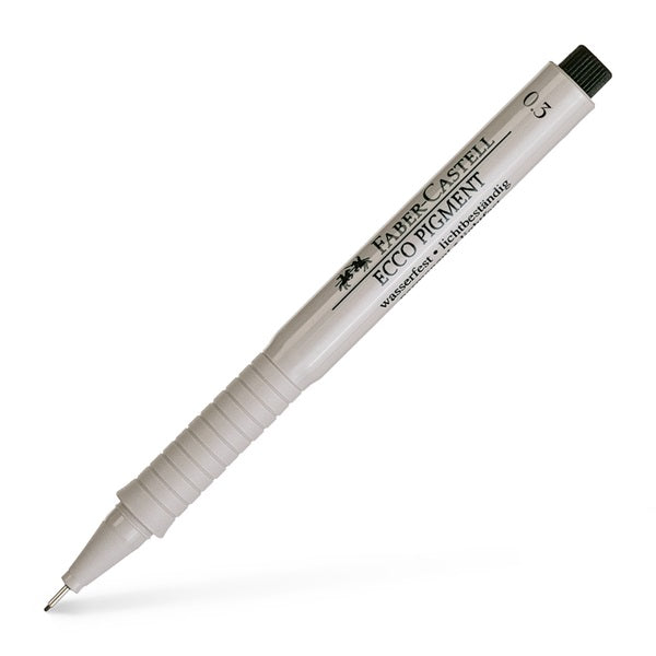 Ecco Pigment Fibre Tip Pen, 0.3mm, Black