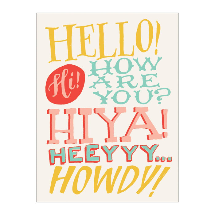 Ladyfingers Letterpress High Five Greeting Card Assortment
