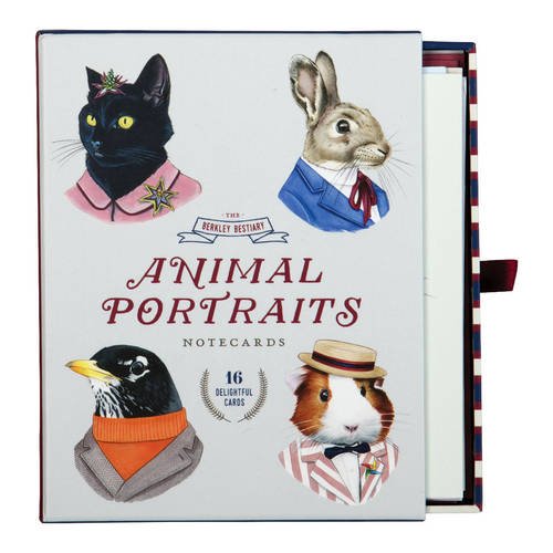 Berkley Bestiary Animal Portrait Notecard Assortment