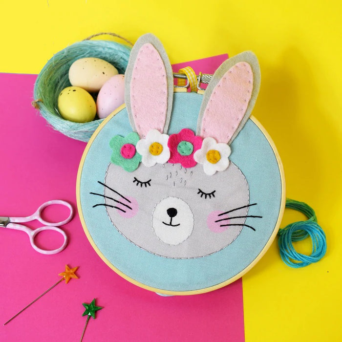 Flora Bunny Applique Hoop Craft Kit