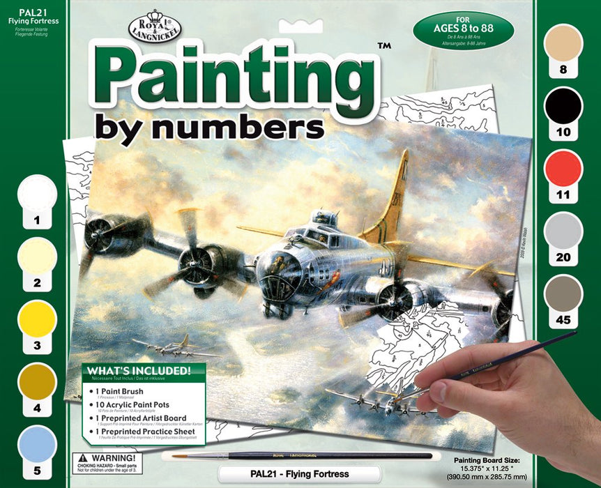 Paint By Numbers Adult Large - Lg Flying Fortress