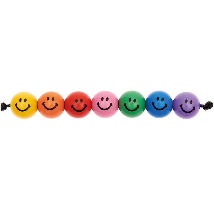Smiley Beads Round Rainbow Classic