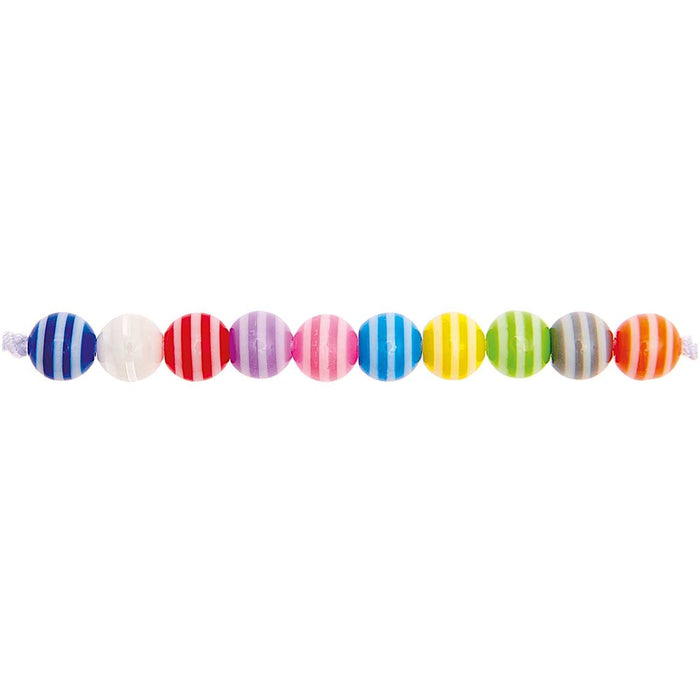 Striped Beads Multi Stripe Mix