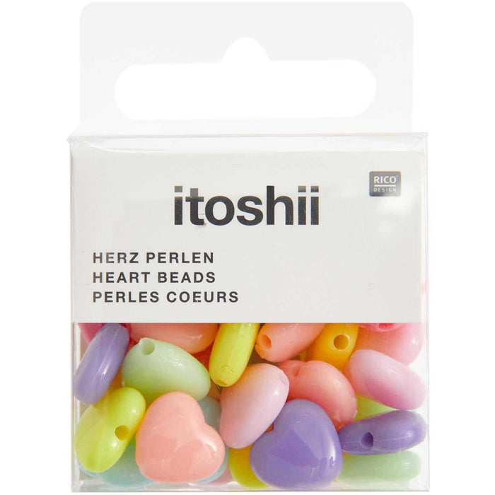 Heart Beads Pastel Small