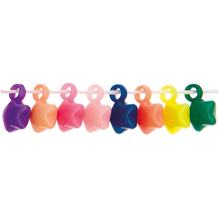 Star Beads With Loop Multicolor