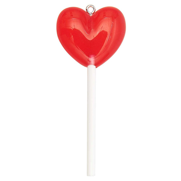 Lollipop Pendant Heart Red