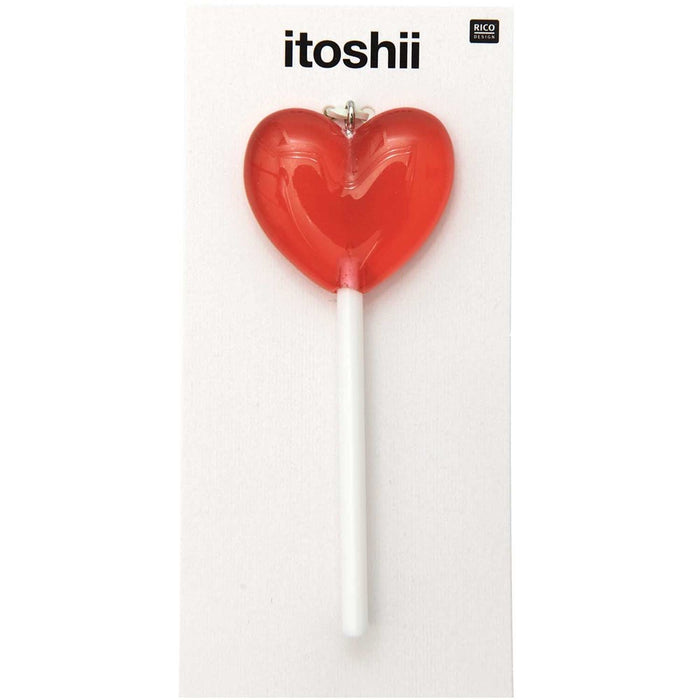 Lollipop Pendant Heart Red