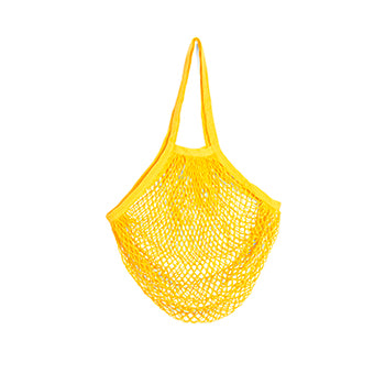Yellow bag on a white background.