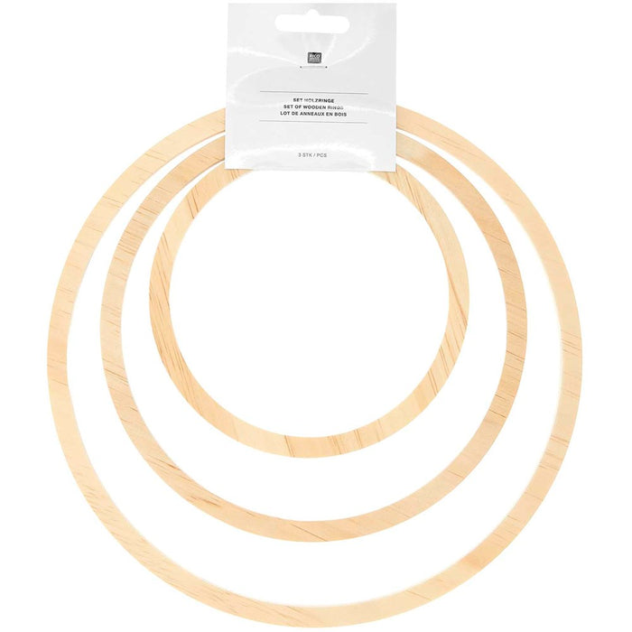 Rico: Wooden Rrings 3pcs