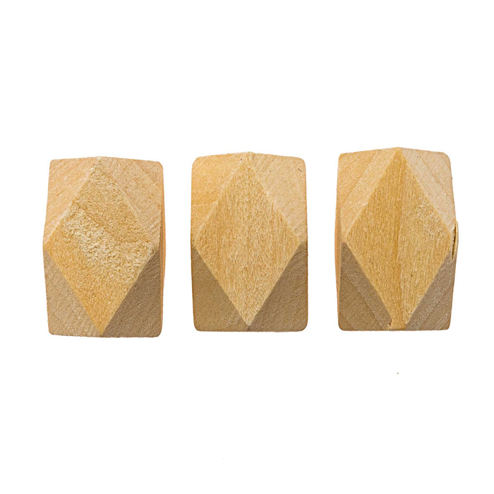 Rico Diamond Shaped Wooden Beads