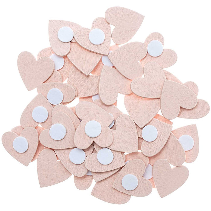 Rico Wooden Sticker Heart, Powder