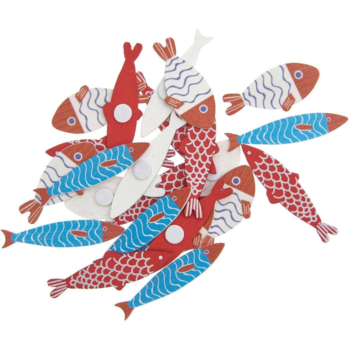 Rico Deco sticker fish,  24 pcs