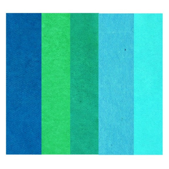 Rico - Tissue Paper. Assorted Blue 5 Pcs. 50x70 cm. 20 G