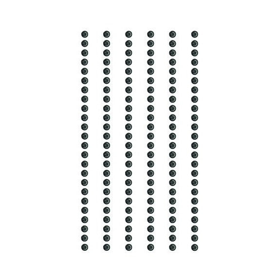 Rico - Rhinestone Sticker Anthracite. 3mm7x15 cm