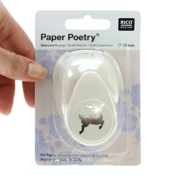 Paper Poetry: Punch Reindeer 25mm