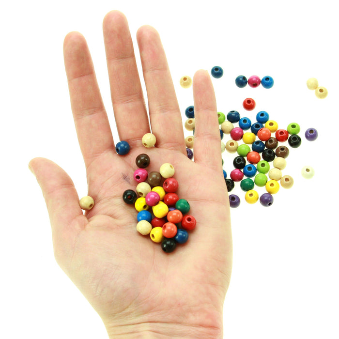 Rico - Wood Beads Multcol. 90 x 8 mm 8 mm