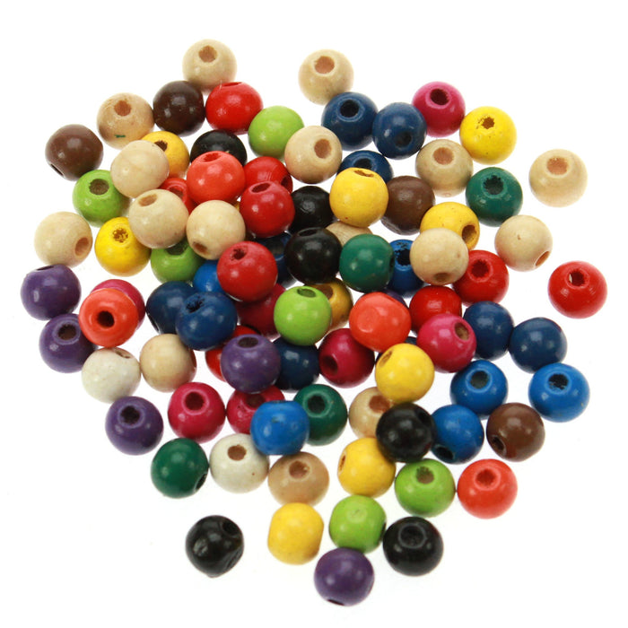 Rico - Wood Beads Multcol. 90 x 8 mm 8 mm