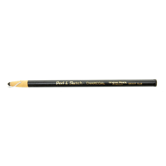 Generals Peel & Sketch Soft Charcoal Pencil