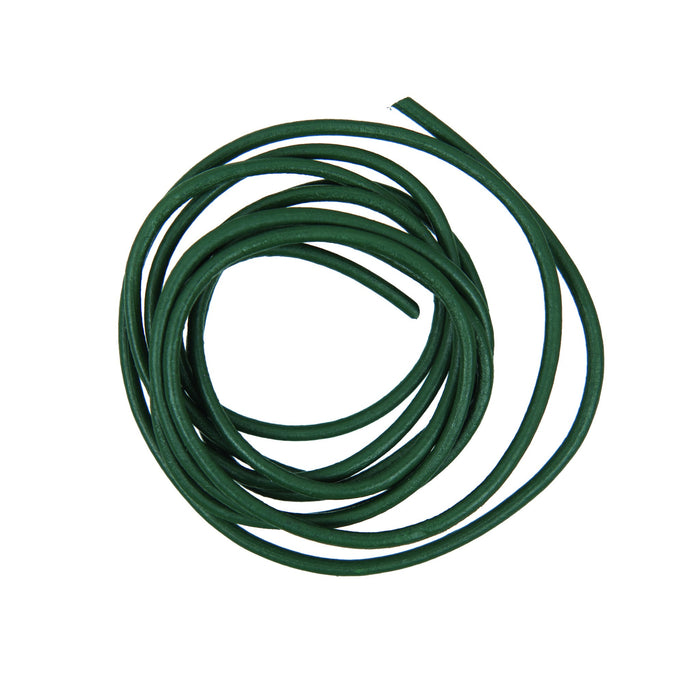 Rico - Leather-Cord Dark Green 1 M