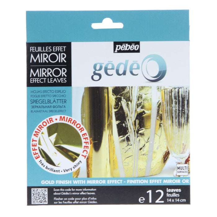 Gedeo Gold Effect Mirror Leaf 12 Sheets