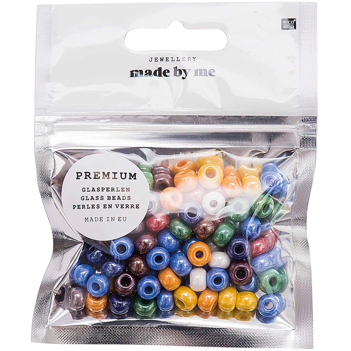 Rico Glass Beads - Opaque Multicoloured