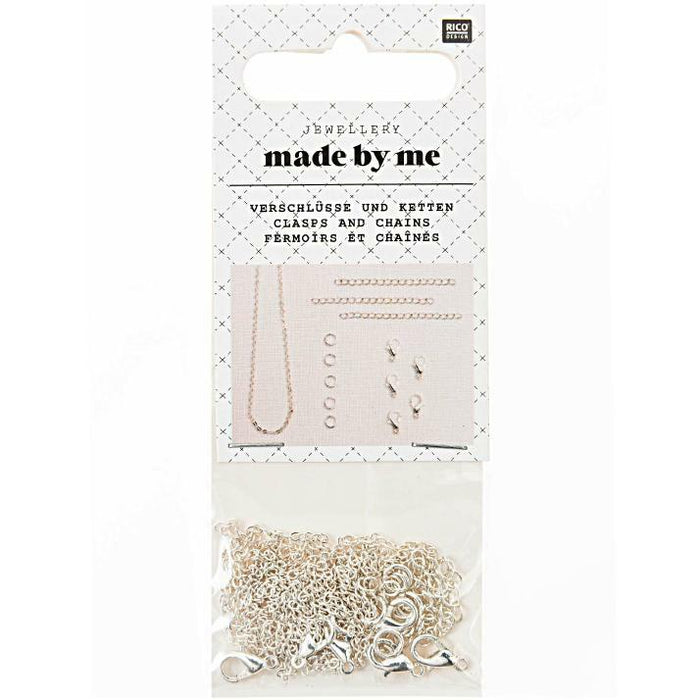 Rico: Clasps and Chains Silver 14pcs