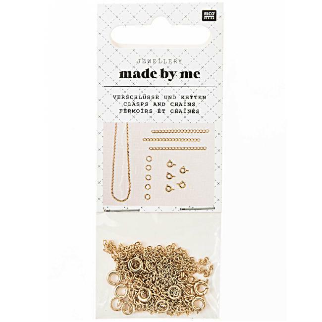 Rico: Clasps and Chains Gold 14pcs