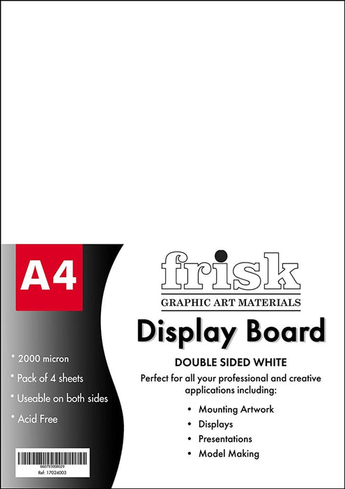 Displayboard White 4Pk
