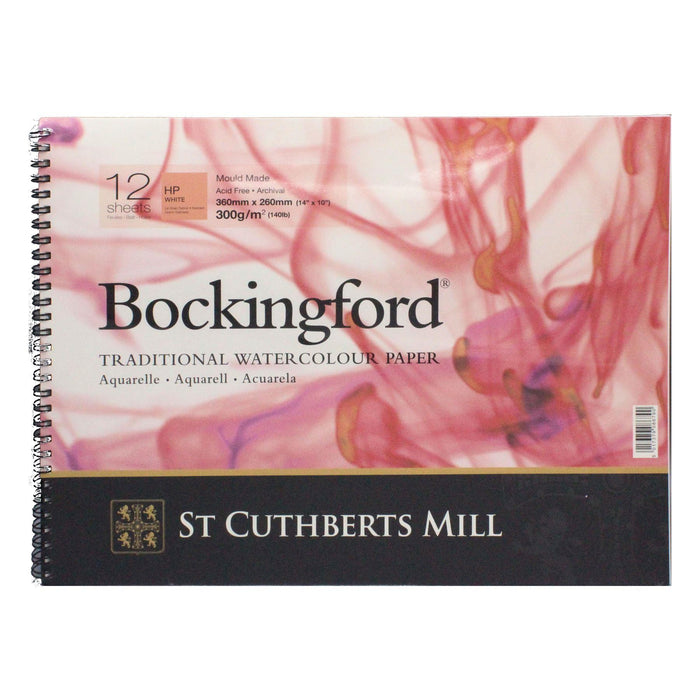 Bockingford Spiral Pad 14x10" 300gsm Hot Pressed