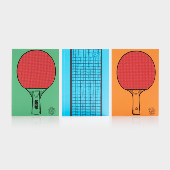 Table Tennis Notebooks (Set of 3)