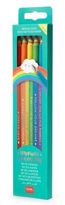 Legami Happiness For Every Day Set Of 6 HB Graphite Pencils