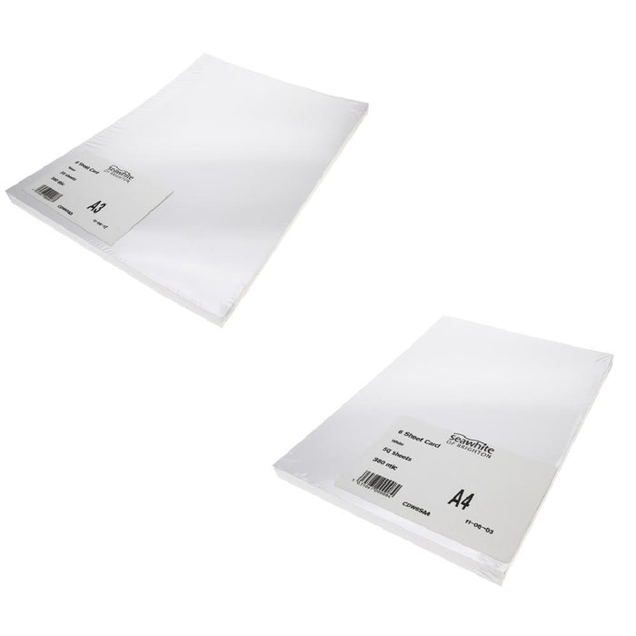 White Card Pack 300GSM - A3 - 50 Sheets