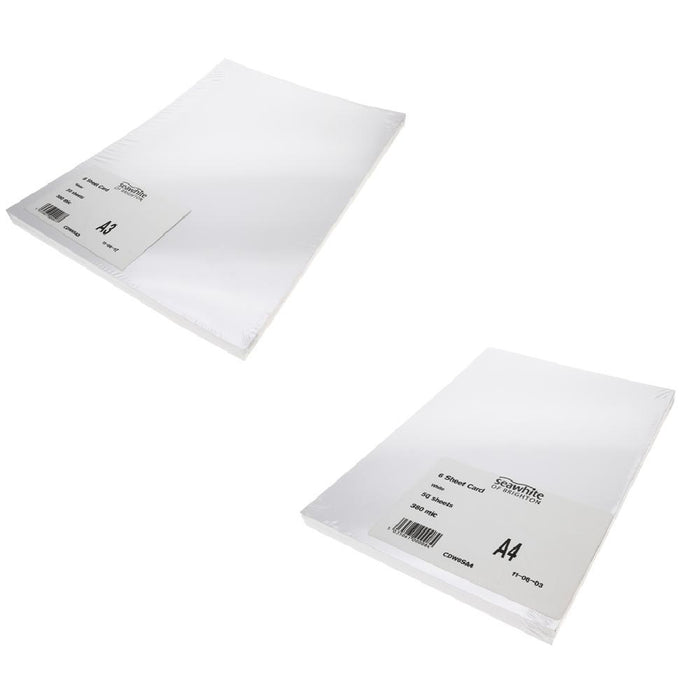 White Card Pack 300GSM - A4 - 50 Sheets