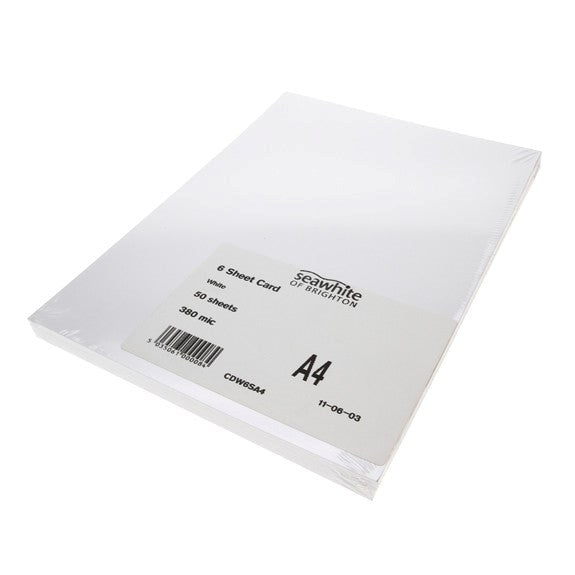 White Card Pack 300GSM - A4 - 50 Sheets