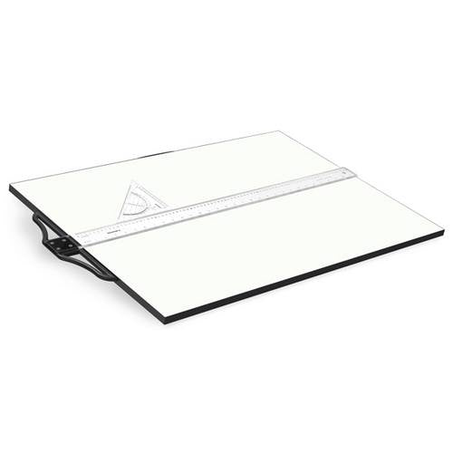 Isomars Drawing Board - Collage with T-Square