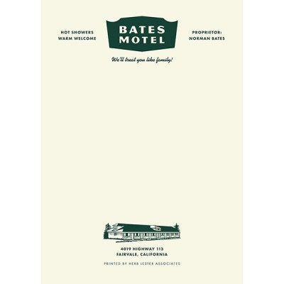Bates Motel Notepads (3Pk)