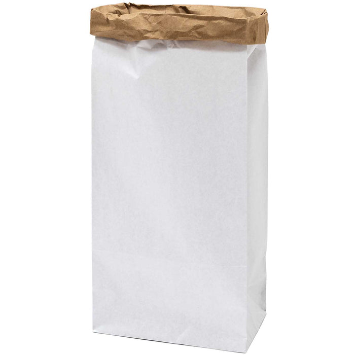 Paper Poetry: Maxi Block Bottom Bag White/Bown - XL